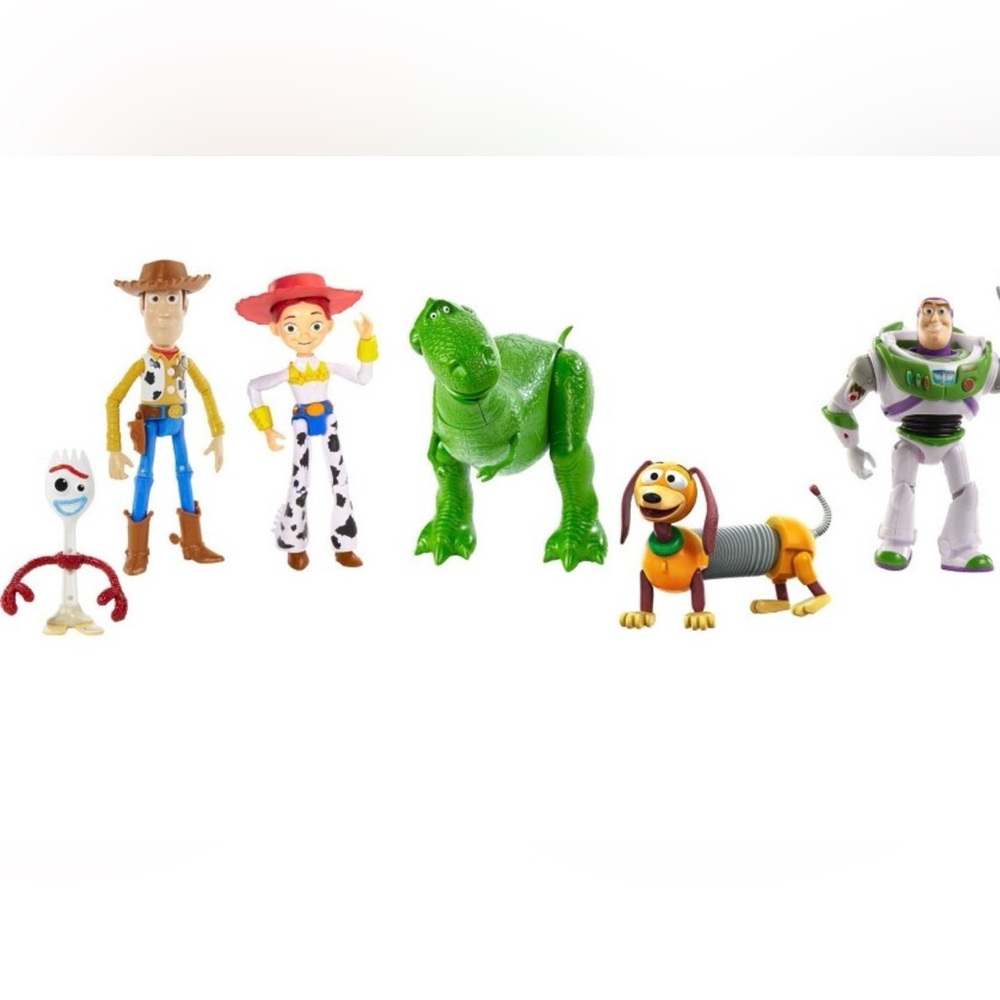 Disney Toy Story Figure Set - Red, Yellow, Blue, Green, White, Purple, Brown - Picture 2 of 3
